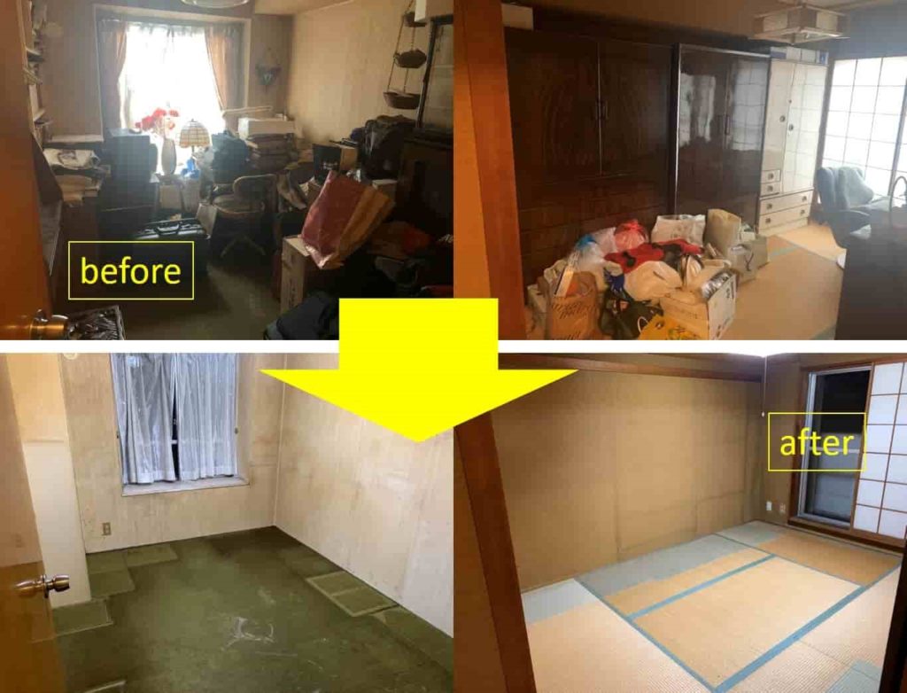 【中川区 I様】 遺品整理を含む空き家のお片付けと自宅の不用品回収